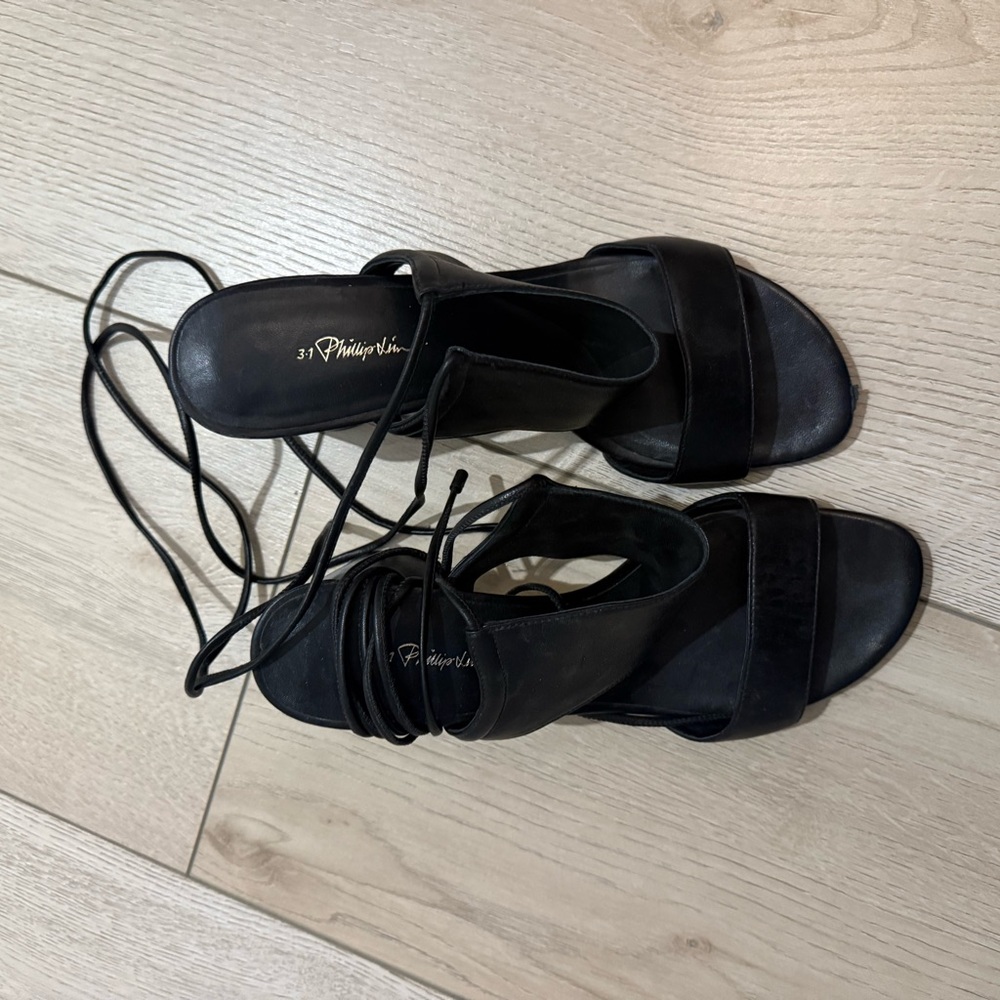 SALE 3.1 Phillip Lim Black Strappy Sandals